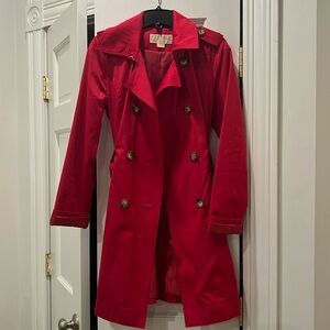 Michael Kors Hit Pink Trench Coat XS